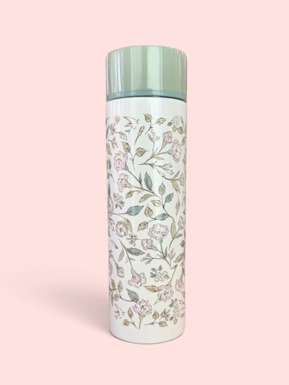 4.73oz Afternoon Tea Stainless MINI Bottle Floral Green Elegant Kawaii Japan New